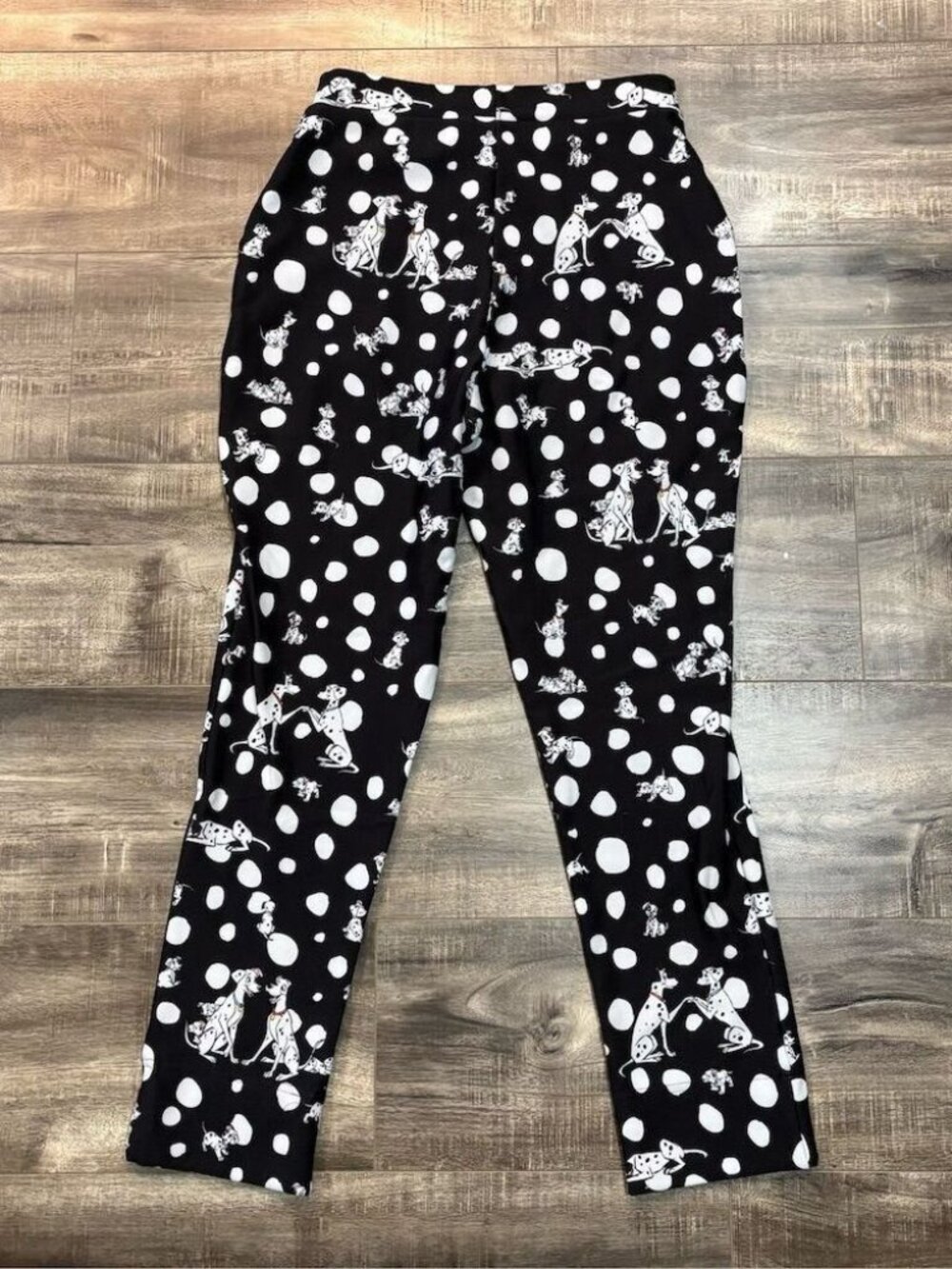 BlackMilk x Disney Black 101 Dalmatians Polka Dot Cuffed Pants Size S